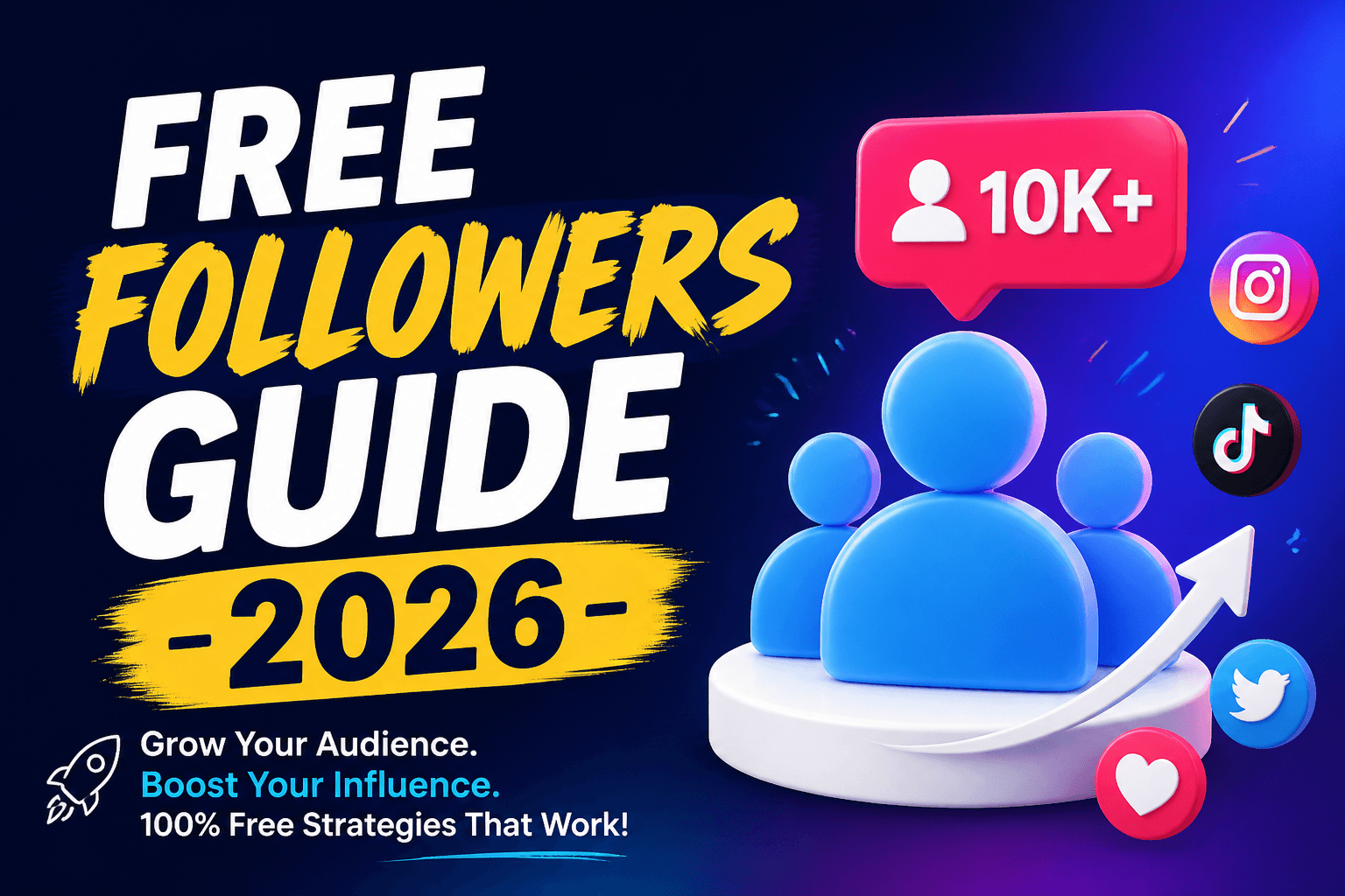 Creator setting a measurable social goal and tracking weekly free growth progress